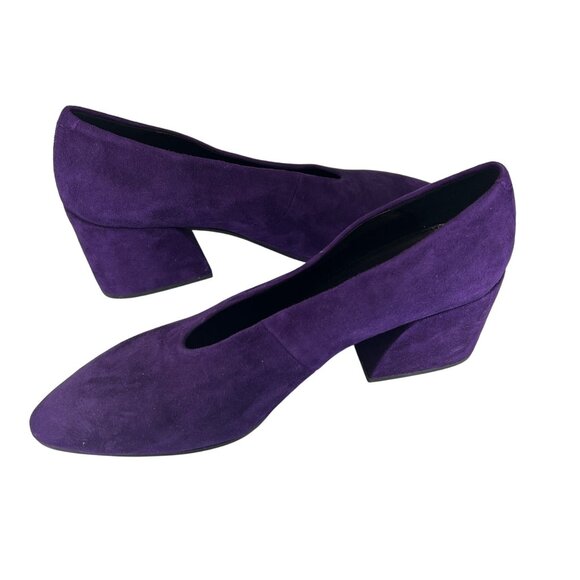 Vagabond Womens Purple Suede Slip-On  Pump Heels Size 41 - Picture 6 of 7